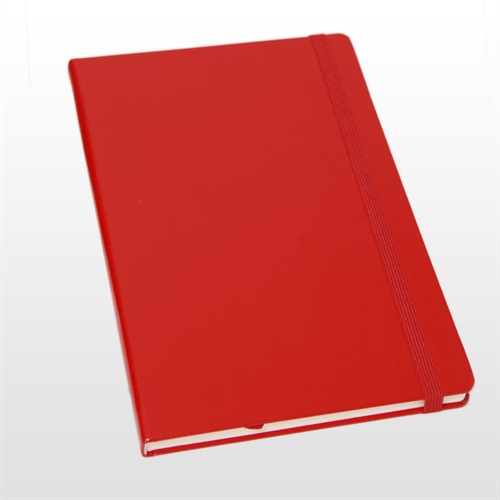 Salgsbog - Salgsbøger A5 rød italiensk kunstlæder model Toto