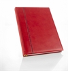 Notesbog - Notesbøger rød italiensk kunstlæder model Winner